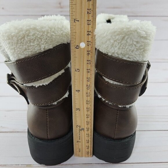 Rocket Dog Ankle Boots Womens Size 7 Faux Fur Trim Side Zip Bootie C345 - Picture 4 of 9